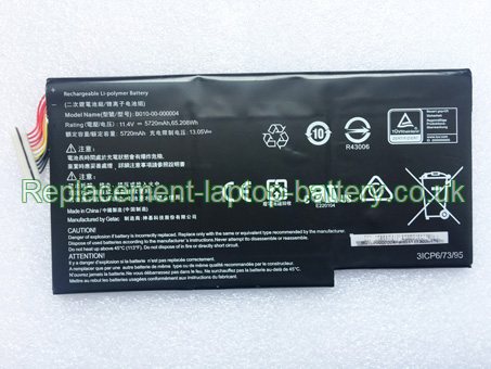 Replacement Laptop Battery for  5720mAh Long life GETAC B010-00-000004,  