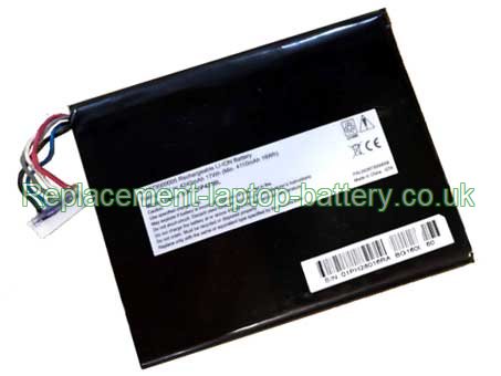 Replacement Laptop Battery for  4240mAh Long life GETAC BP1S1P4240L, 441873000005,  