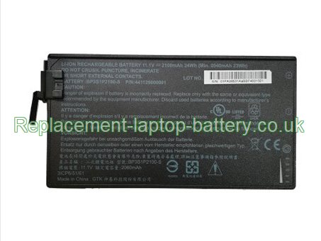 Replacement Laptop Battery for  2100mAh Long life GETAC BP3S1P2100S-01, V110, 441129000001, 441142000003,  