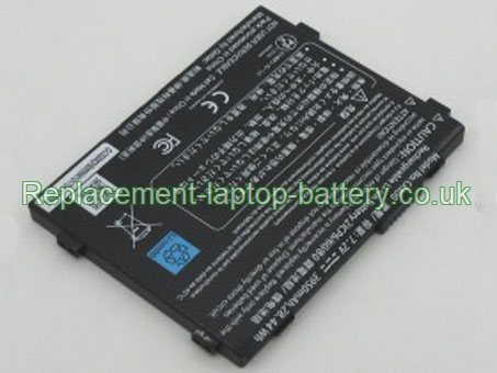 Replacement Laptop Battery for  3950mAh Long life GETAC CAX00, ACC-BAT-2S1P-01R,  