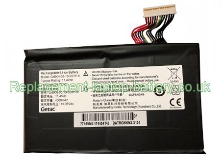 11.4V GETAC G15CN-00-13-3S1P-0 Battery 4100mAh