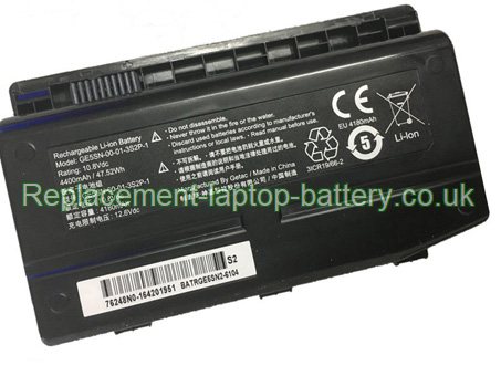 Replacement Laptop Battery for  4400mAh Long life GETAC GE5SN-00-01-3S2P-1, GE5SN-00-12-3S2P-0, GE5SN-03-12-3S2P-0, GE5SN-03-12-3S2P-1,  
