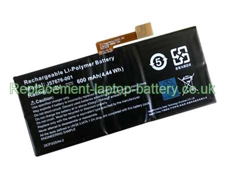 Replacement Laptop Battery for  600WH Long life GETAC J57676-001,  