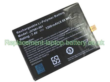 Replacement Laptop Battery for  1200mAh Long life GETAC J57681-001,  