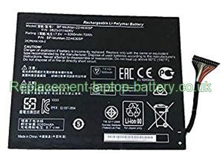 Replacement Laptop Battery for  70WH Long life GETAC BP-McAllan-22/4630SP,  
