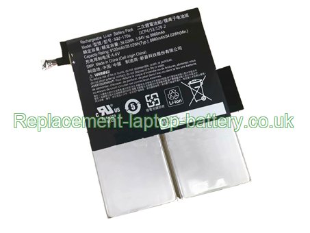 3.84V HASEE SQU-1706 Battery 8860mAh