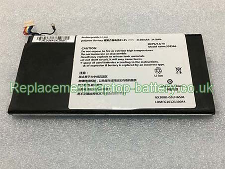 Replacement Laptop Battery for  3150mAh Long life HASEE SSBS66, NX300K-GSLHAS01,  