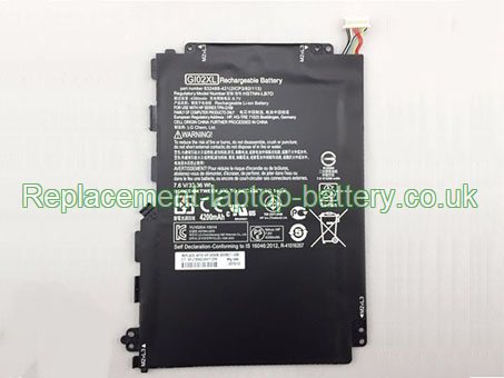 Replacement Laptop Battery for  4200mAh Long life HP GI02XL, 833657-005, HSTNN-LB7D, 832489-421,  