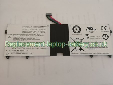 7.6V LG 15UD560-KX7SE Battery 6850mAh