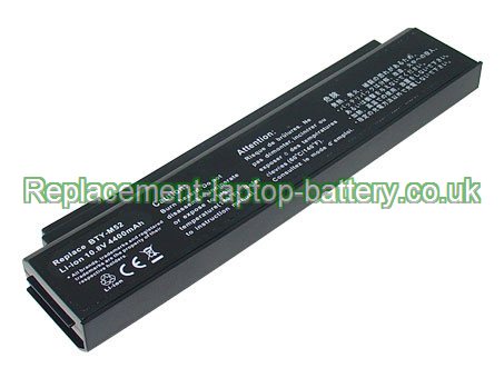 10.8V MSI Megabook L740 Battery 4400mAh