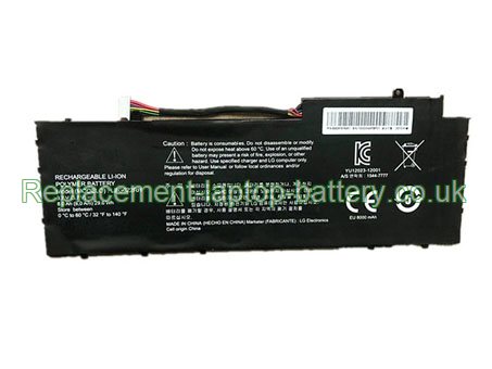 Replacement Laptop Battery for  8000mAh Long life LG LBG622RH,  