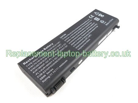 Replacement Laptop Battery for  4400mAh Long life LG 4UR18650F-QC-PL1A, E510 Series, 916C7030F, EUP-P3-4-22,  