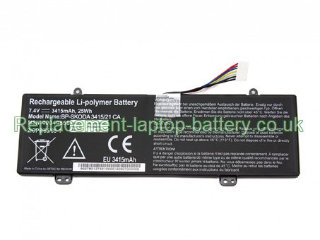 Replacement Laptop Battery for  3415mAh Long life MSI 40049858, Akoya E1232T,  