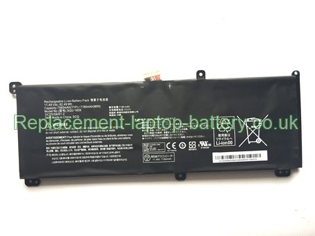 Replacement Laptop Battery for  7180mAh Long life THUNDEROBOT Dino X7a, 911 Pro, Dino X6,  