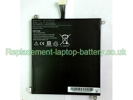 Replacement Laptop Battery for  3650mAh Long life NETBOOK GP-S20-5159B5N-0100,  