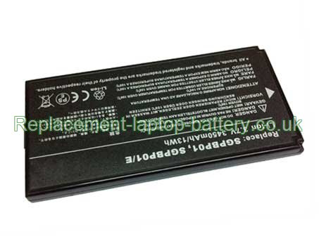 Replacement Laptop Battery for  3450mAh Long life SONY SGPBP01/E, SGPT212DE, SGPT211CN/S, SGPT212GB,  