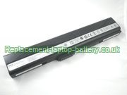 Replacement Laptop Battery for  4400mAh Long life ASUS X42, A42DE, X42J, A42J, 