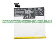 Replacement Laptop Battery for  38WH Long life ASUS C11P1326, MeMO Pad 7 ME176C, 