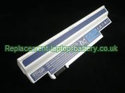 Replacement Laptop Battery for  6600mAh Long life GATEWAY LT2120U, LT2110U, UM09G31, UM09H70, 