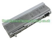 Replacement Laptop Battery for  6600mAh Long life Dell Precision Mobile WorkStations M4400, 451-10583, Latitude E6400 XFR, PT434, 