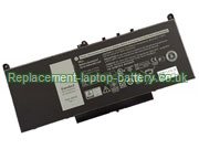 Replacement Laptop Battery for  55WH Long life Dell J60J5, 242WD, Latitude E7270, R1V85, 