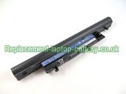 Replacement Laptop Battery for  4400mAh Long life PACKARD BELL EasyNote Butterfly S 520UM Subnotebook, 
