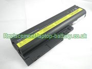 Replacement Laptop Battery for  4400mAh Long life IBM ThinkPad R60 0658, ThinkPad R60e 9463, ThinkPad R61e 7646, ThinkPad R61i 8929, 
