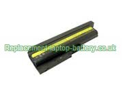 Replacement Laptop Battery for  6600mAh Long life IBM FRU 42T4619, ThinkPad R60e 9445, ThinkPad R61 8936, ThinkPad R61i 7645, 