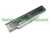 Replacement Laptop Battery for  4400mAh Long life QDI Millennium 8050D Slimline Widescreen, M-8050D, 