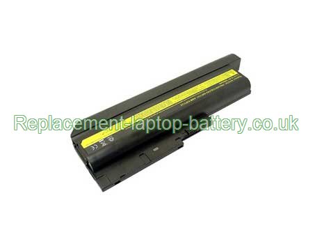 Replacement Laptop Battery for IBM ThinkPad R61i 7645, ThinkPad T60 6372, ThinkPad T60p 2613, ThinkPad T61 6462,  6600mAh